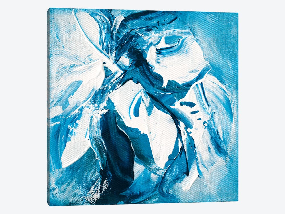 Blue Dahlia No.1 by Jude Remedios 1-piece Canvas Art