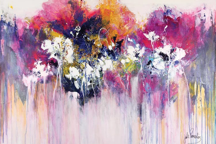 Cherry Pink & Apple Blossoms by Jude Remedios wall art