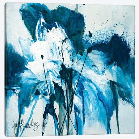 Tangled Blue No.2 Canvas Print #JRM75} by Jude Remedios Art Print