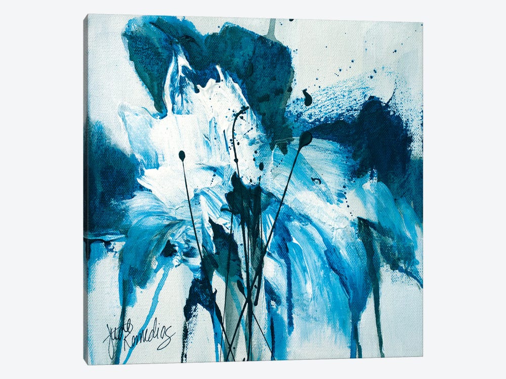 Tangled Blue No.2 by Jude Remedios 1-piece Canvas Wall Art