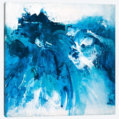 Tangled Blue No.7 Canvas Print #JRM77} by Jude Remedios Canvas Print