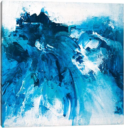 Tangled Blue No.7 Canvas Art Print - Jude Remedios