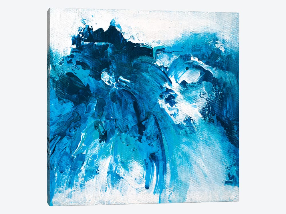 Tangled Blue No.7 by Jude Remedios 1-piece Canvas Wall Art