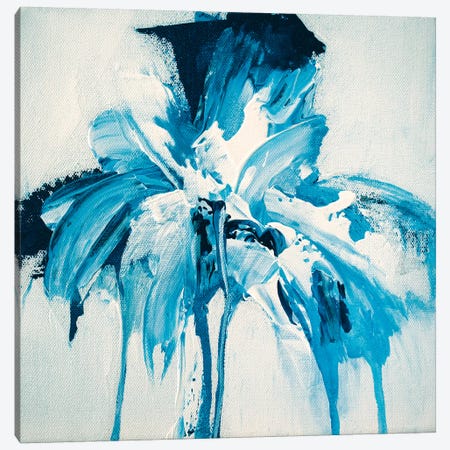Tangled Blue No.4 Canvas Print #JRM79} by Jude Remedios Canvas Art