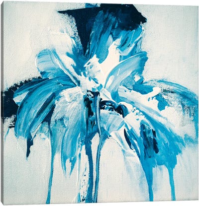 Tangled Blue No.4 Canvas Art Print - Jude Remedios