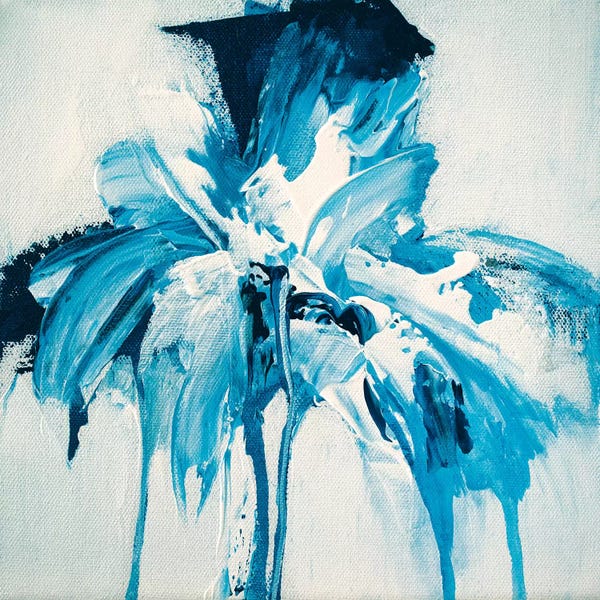 Jude Remedios: Tangled Blue No.4 by Jude Remedios