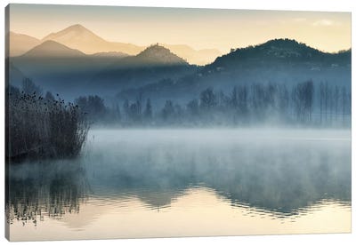 Quiet Morning Canvas Art Print - Mist & Fog Art