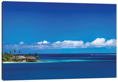Tahiti Blues Canvas Art Print - French Polynesia Art