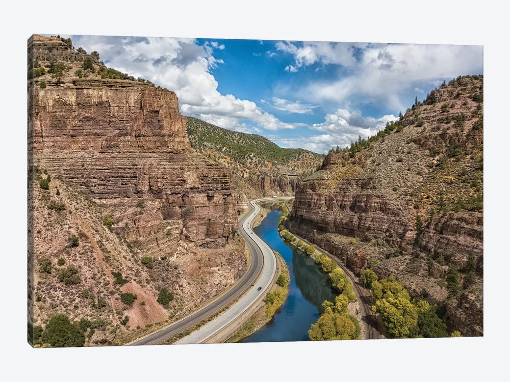 Through The Canyon by Jonathan Ross Photography 1-piece Canvas Artwork