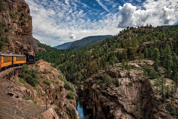 Train Ride In The Rockies