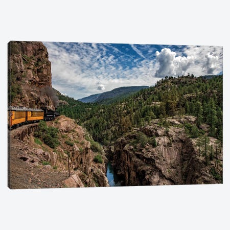 Train Ride In The Rockies Canvas Print #JRP104} by Jonathan Ross Photography Canvas Wall Art