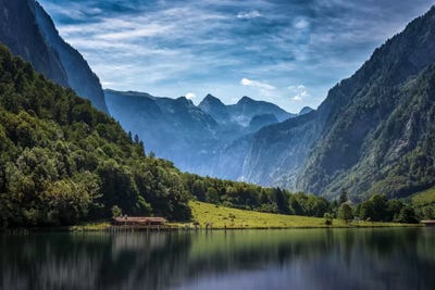 Tranquil Alpine Lake by Jonathan Ross Photography framed wall art