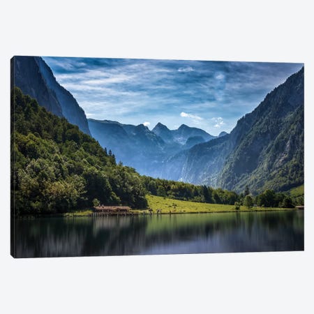 Tranquil Alpine Lake Canvas Print #JRP105} by Jonathan Ross Photography Canvas Art