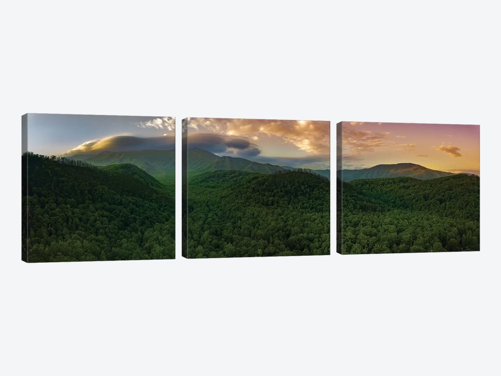 Storm Over The Smokies by Jonathan Ross Photography 3-piece Canvas Artwork
