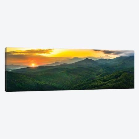 Sunset On The Smokies Canvas Print #JRP118} by Jonathan Ross Photography Canvas Artwork