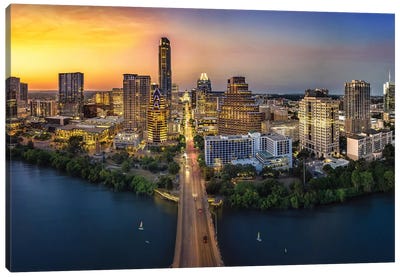 Austin Skyline With Capital Canvas Art Print - Texas Art
