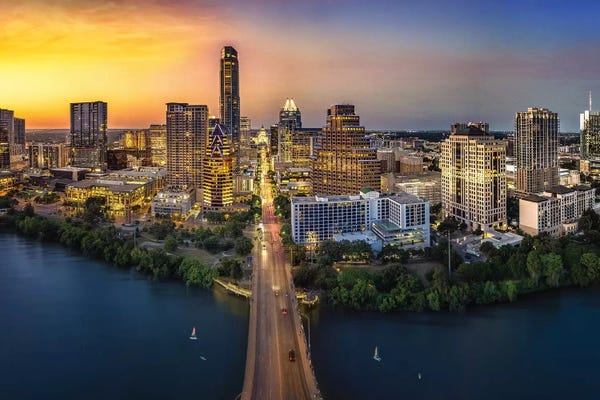 Jonathan Ross Photography: Austin Skyline With Capital by Jonathan Ross Photography