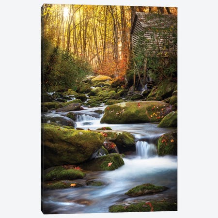 Morning Glow Near The Mill Canvas Print #JRP127} by Jonathan Ross Photography Canvas Wall Art