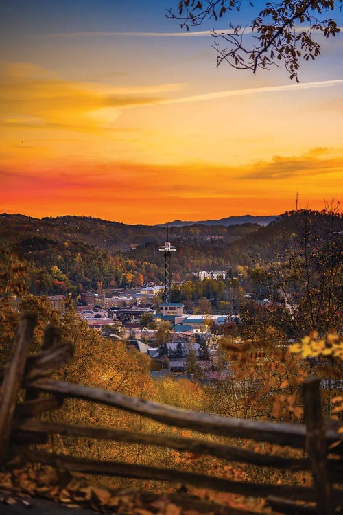 Morning Glow Over Gatlinburg