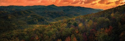 Sunset In The Smokies by Jonathan Ross Photography acrylic art print