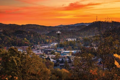 Gatlinburg In The Smokies by Jonathan Ross Photography framed wall art