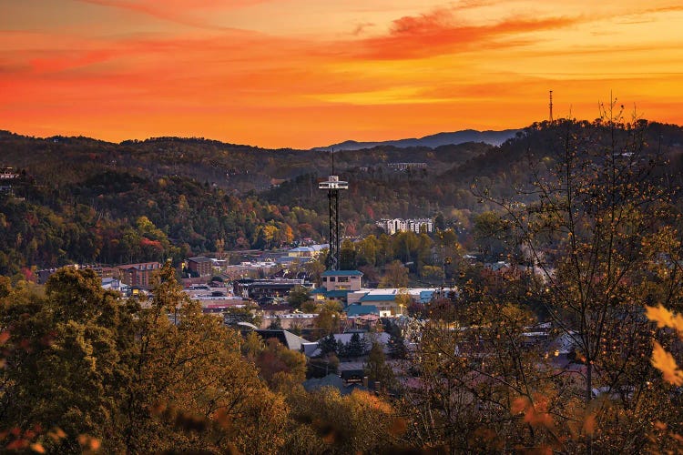 Gatlinburg In The Smokies by Jonathan Ross Photography wall art