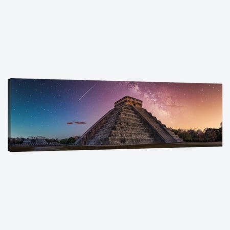 Milky Way Over Chichen-Itza Canvas Print #JRP143} by Jonathan Ross Photography Art Print