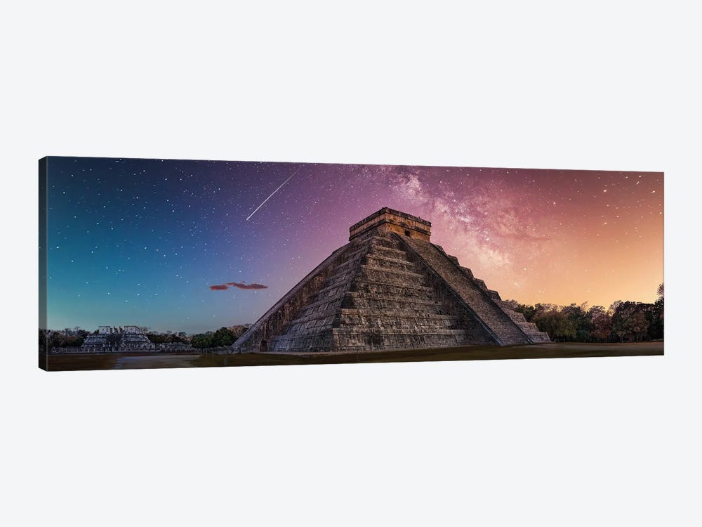 Milky Way Over Chichen-Itza by Jonathan Ross Photography 1-piece Canvas Print