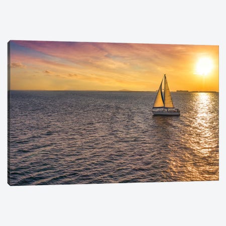 Sailing Near The Sun Canvas Print #JRP146} by Jonathan Ross Photography Canvas Art