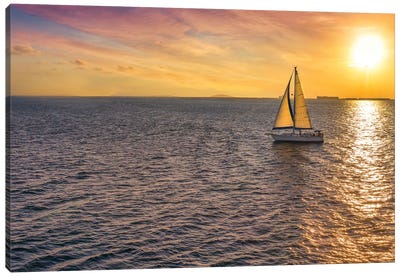 Sailing Near The Sun Canvas Art Print - Jonathan Ross Photography