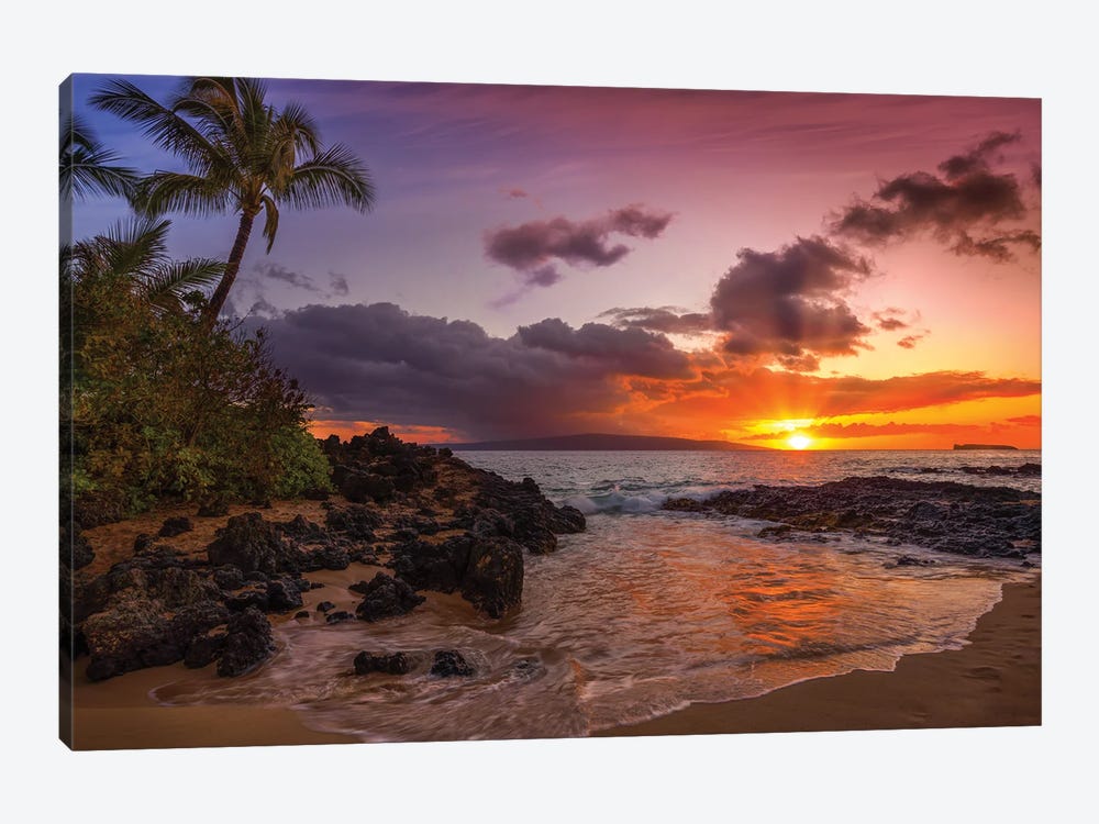 Sunset At Secret Beach by Jonathan Ross Photography 1-piece Canvas Artwork
