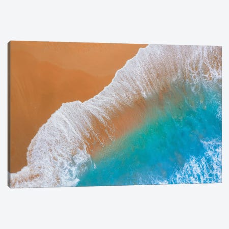 Where Sand Meets The Ocean Canvas Print #JRP152} by Jonathan Ross Photography Canvas Wall Art