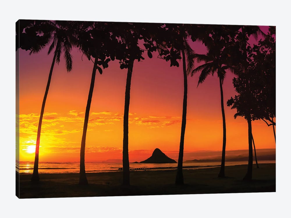 Chinaman's Hat Sunset In Oahu by Jonathan Ross Photography 1-piece Art Print