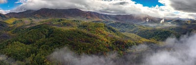 Fog Settling In The Smokies by Jonathan Ross Photography acrylic art print