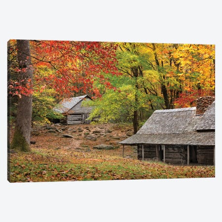 An Autumn Home Canvas Print #JRP166} by Jonathan Ross Photography Canvas Artwork