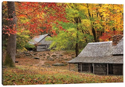An Autumn Home Canvas Art Print - Jonathan Ross Photography