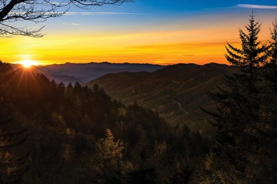 Sunset High In The Smokies by Jonathan Ross Photography framed wall art