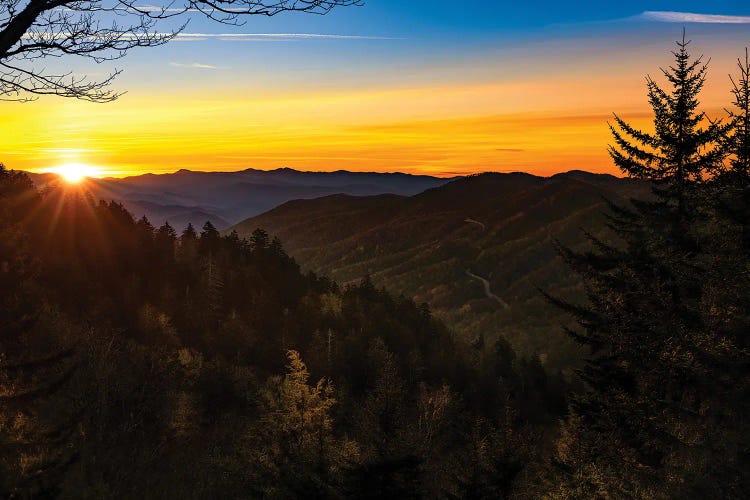 Sunset High In The Smokies by Jonathan Ross Photography wall art