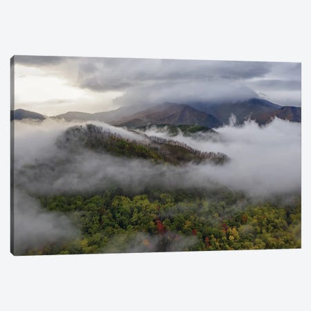 The Smoky Mountains In The Fall Canvas Print #JRP172} by Jonathan Ross Photography Canvas Wall Art