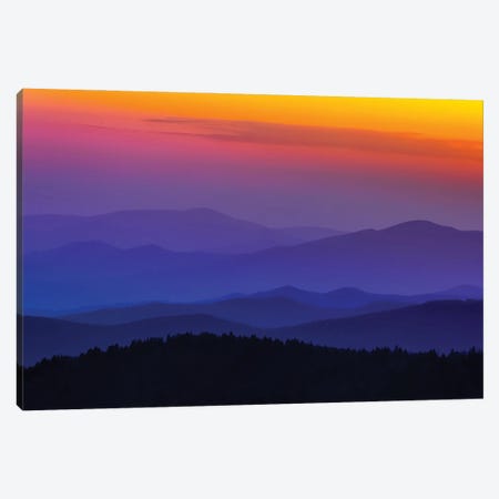 Rainbow In The Smokies Canvas Print #JRP175} by Jonathan Ross Photography Canvas Print