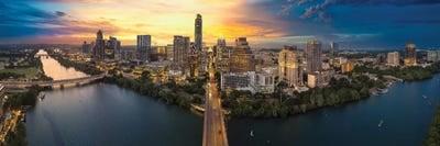 Sunet Over Austin by Jonathan Ross Photography acrylic art print