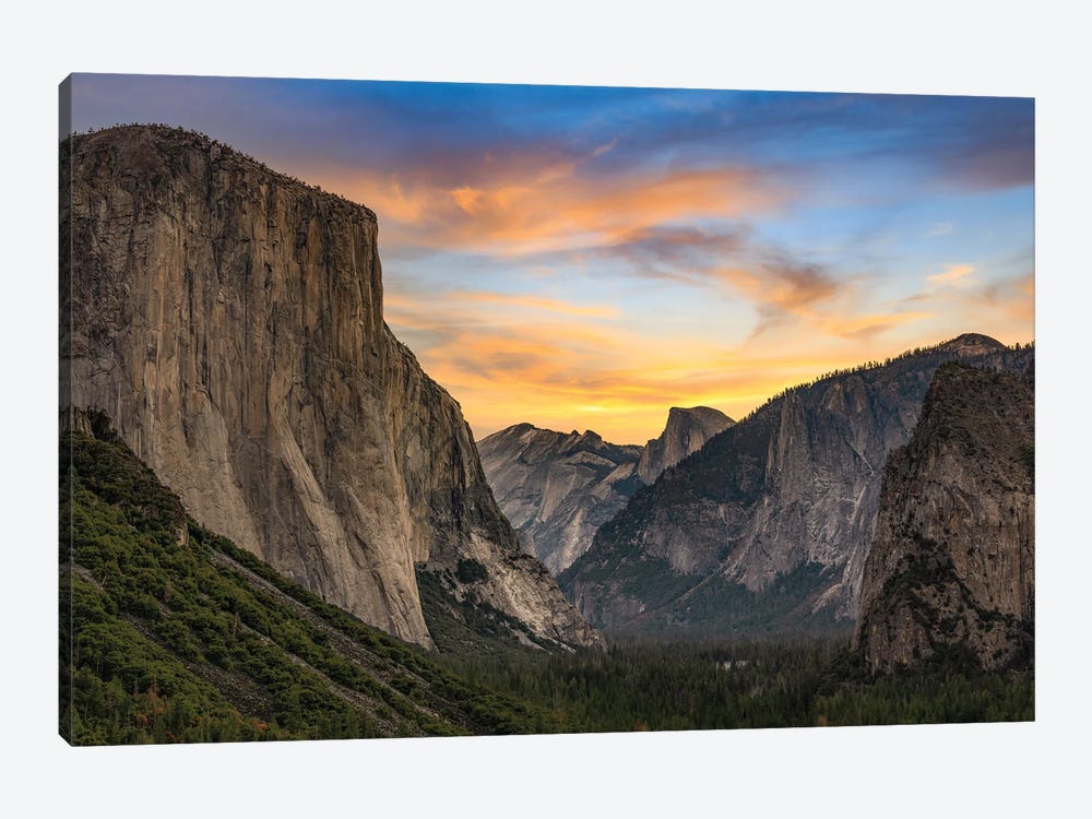Yosemite Valley Overlook by Jonathan Ross Photography 1-piece Canvas Artwork