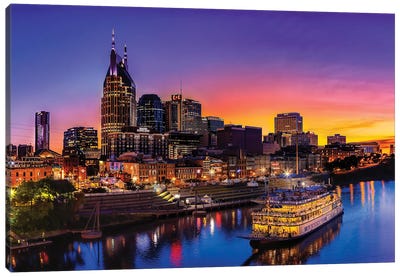 Cruising Nashville Canvas Art Print - Nashville Art
