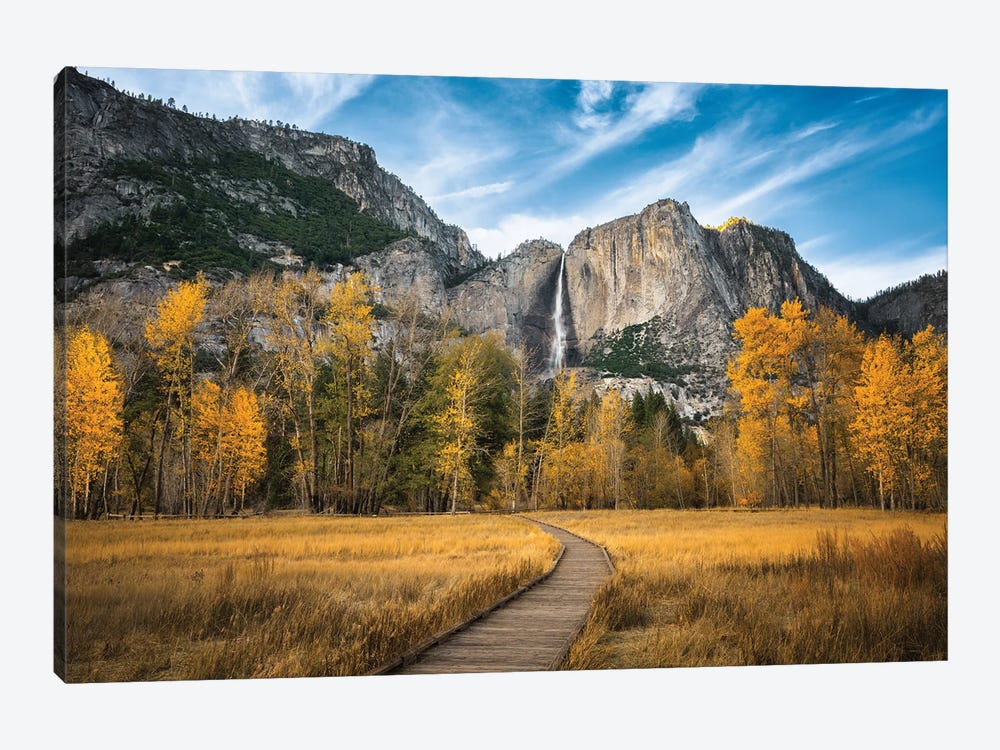 Yosemite Valley In The Autumn 1-piece Canvas Art