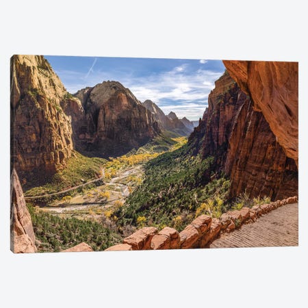 Zion National Park In The Autumn Canvas Print #JRP181} by Jonathan Ross Photography Art Print