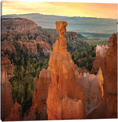 Thors Hammer In The Sun Canvas Art Print - Bryce Canyon National Park Art