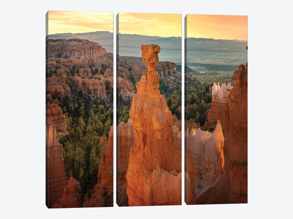 Thors Hammer In The Sun by Jonathan Ross Photography 3-piece Canvas Print
