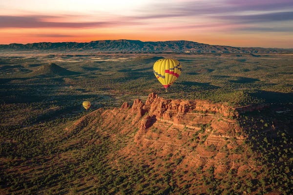 Sedona: Sedona Arizona Balloon Ride by Jonathan Ross Photography
