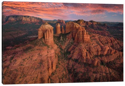 Red Rocks Sedona Arizona Canvas Art Print - Jonathan Ross Photography