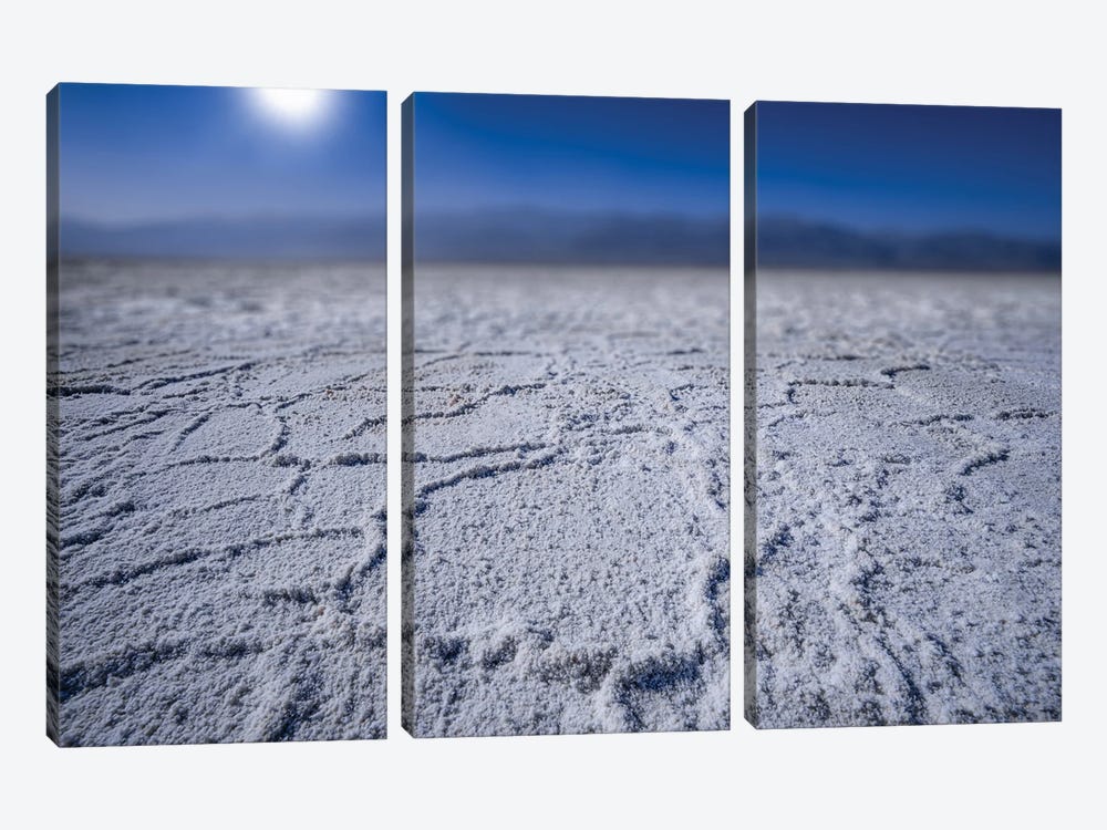 Salt Basin In Death Valley National Park by Jonathan Ross Photography 3-piece Art Print